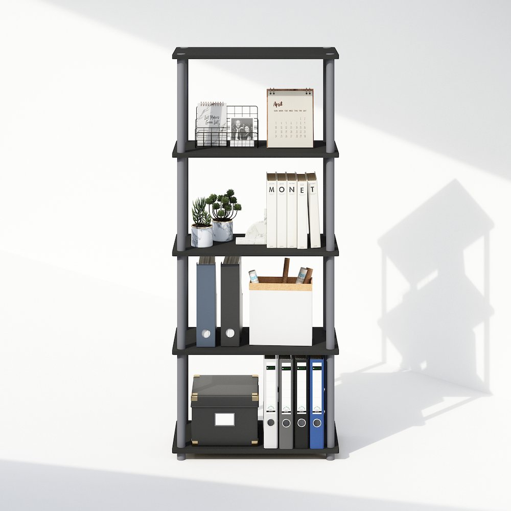 Turn-N-Tube 5-Tier Multipurpose Compact Display Rack, Shelving Unit, Bookcase. Picture 5