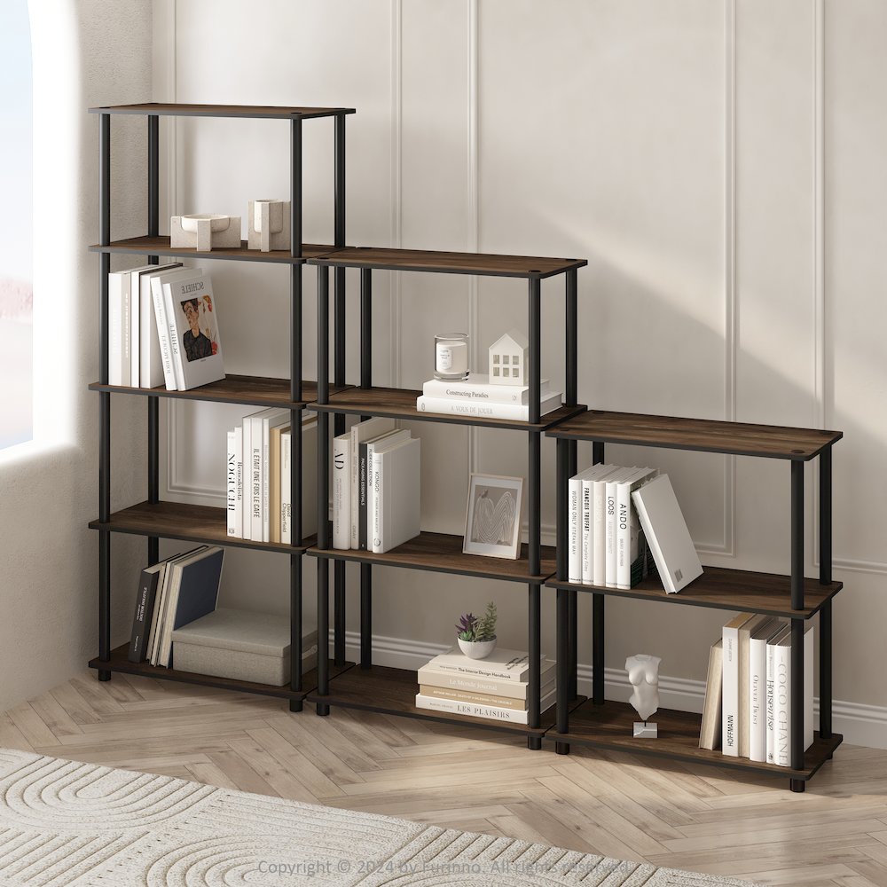 Turn-N-Tube 5-Tier Multipurpose Compact Display Rack, Shelving Unit, Bookcase. Picture 6