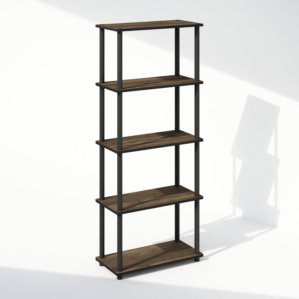 Turn-N-Tube 5-Tier Multipurpose Compact Display Rack, Shelving Unit, Bookcase. Picture 1