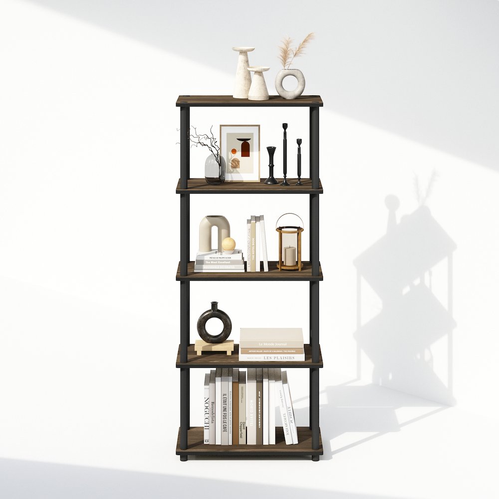 Turn-N-Tube 5-Tier Multipurpose Compact Display Rack, Shelving Unit, Bookcase. Picture 5