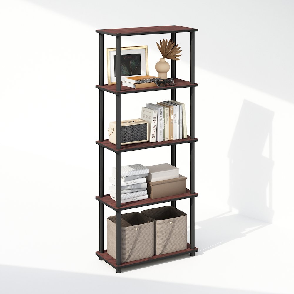 Turn-N-Tube 5-Tier Multipurpose Compact Display Rack, Shelving Unit, Bookcase. Picture 4