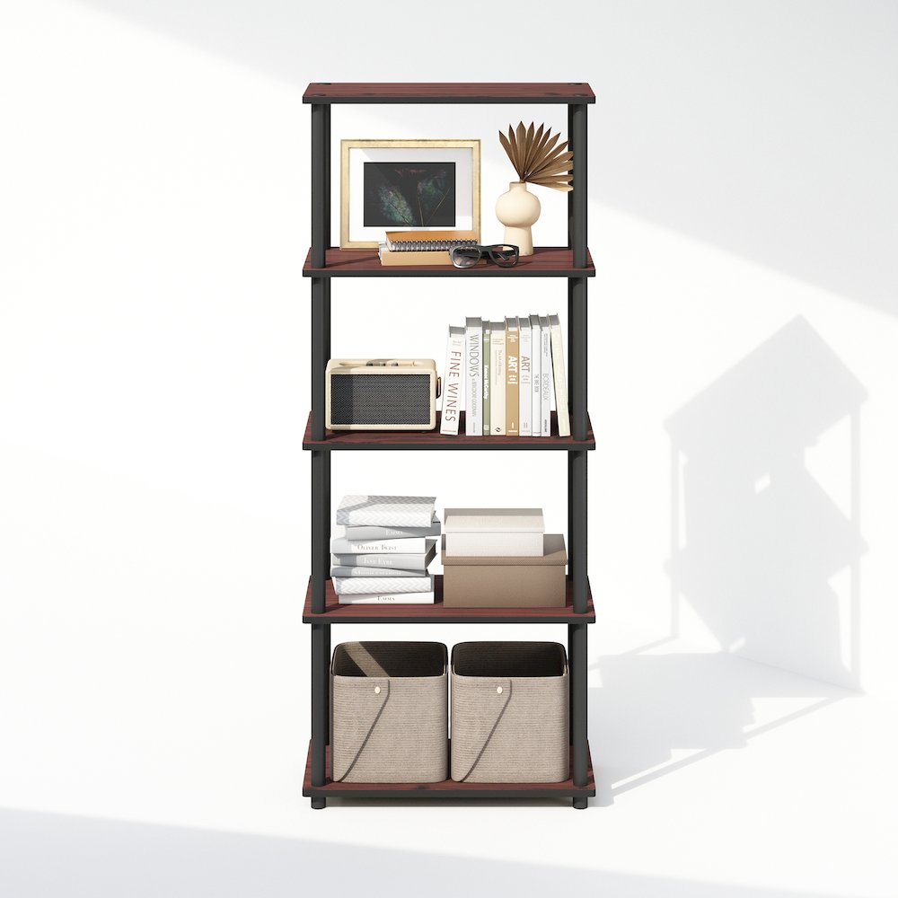 Turn-N-Tube 5-Tier Multipurpose Compact Display Rack, Shelving Unit, Bookcase. Picture 5
