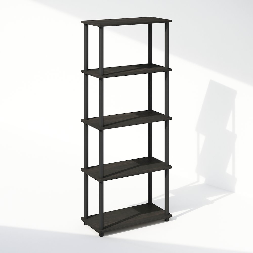 Turn-N-Tube 5-Tier Multipurpose Compact Display Rack, Shelving Unit, Bookcase. Picture 1
