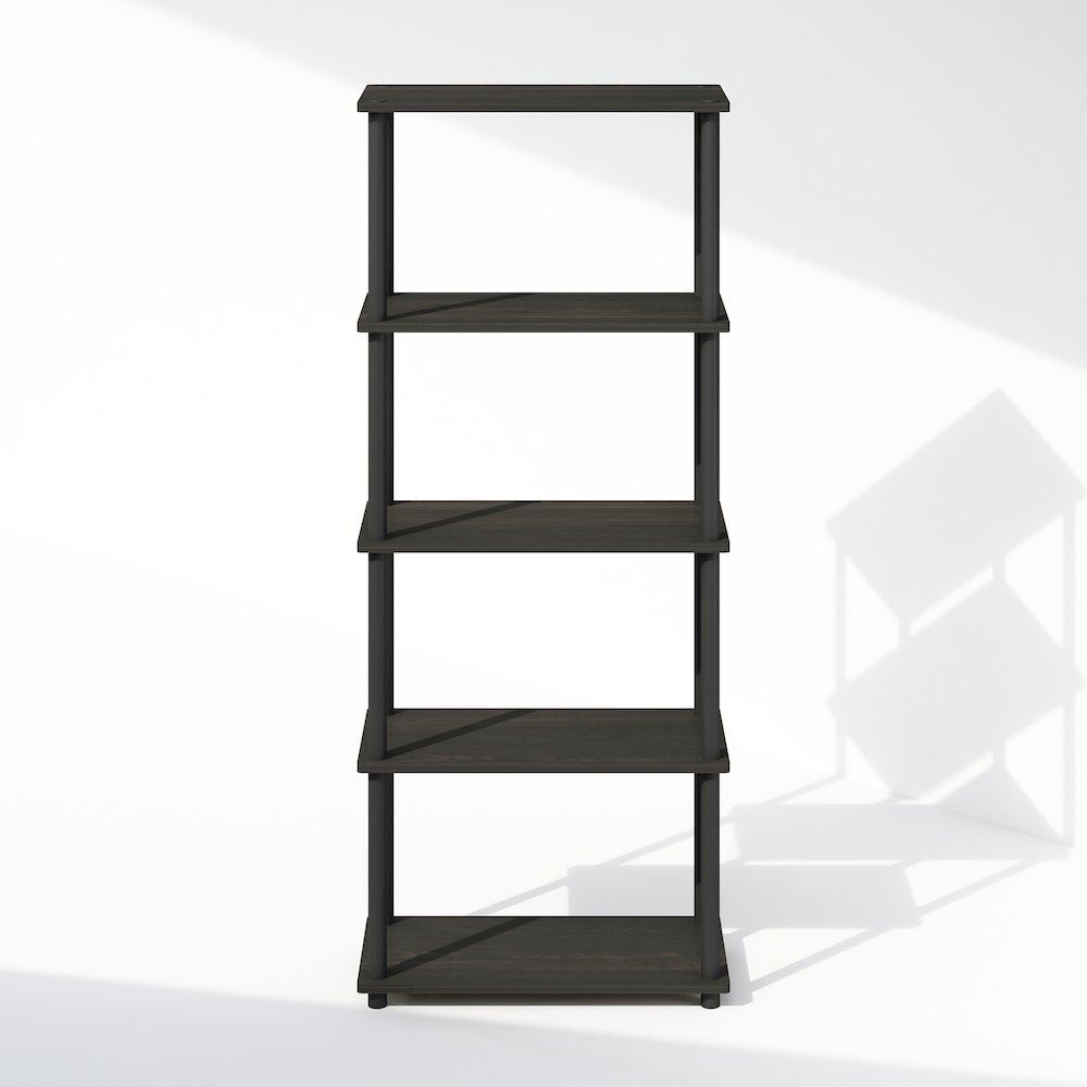 Turn-N-Tube 5-Tier Multipurpose Compact Display Rack, Shelving Unit, Bookcase. Picture 3