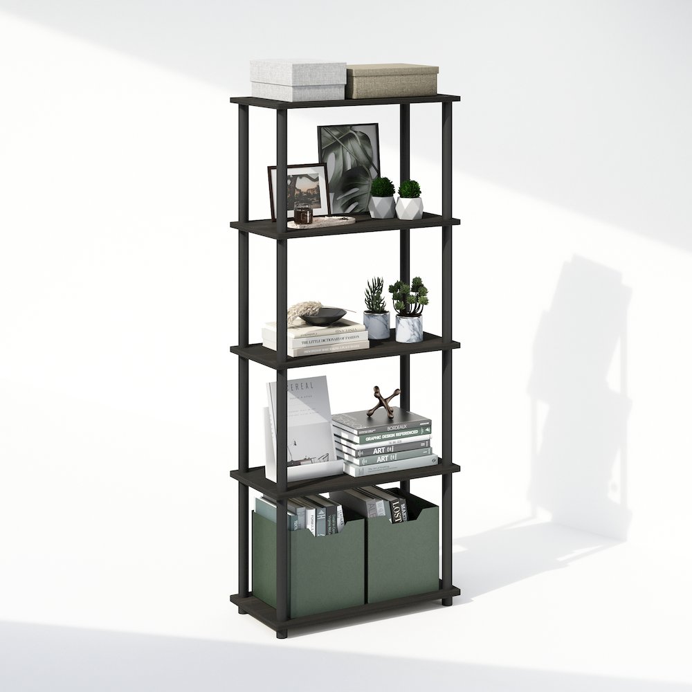 Turn-N-Tube 5-Tier Multipurpose Compact Display Rack, Shelving Unit, Bookcase. Picture 4