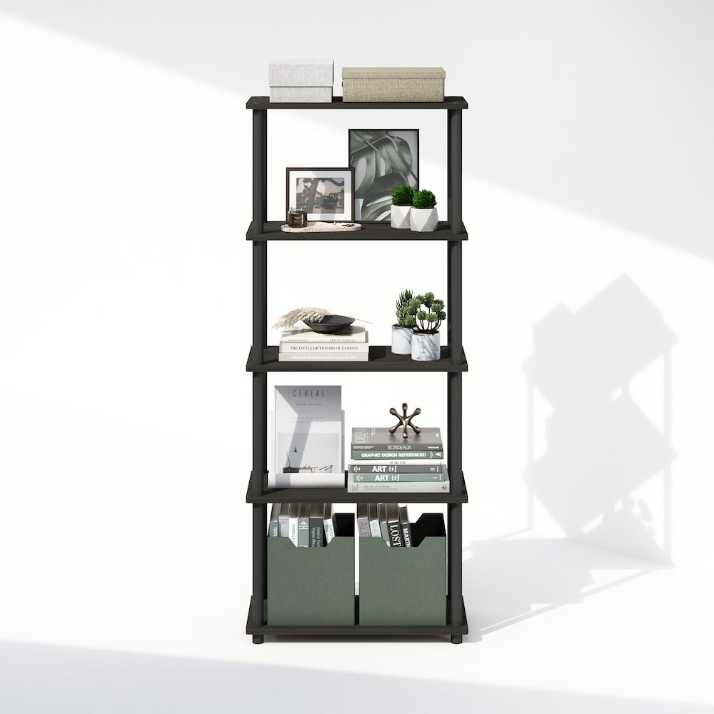 Turn-N-Tube 5-Tier Multipurpose Compact Display Rack, Shelving Unit, Bookcase. Picture 5