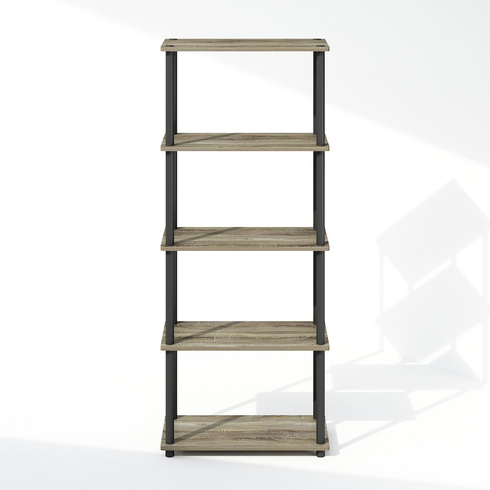 Turn-N-Tube 5-Tier Multipurpose Compact Display Rack, Shelving Unit, Bookcase. Picture 3