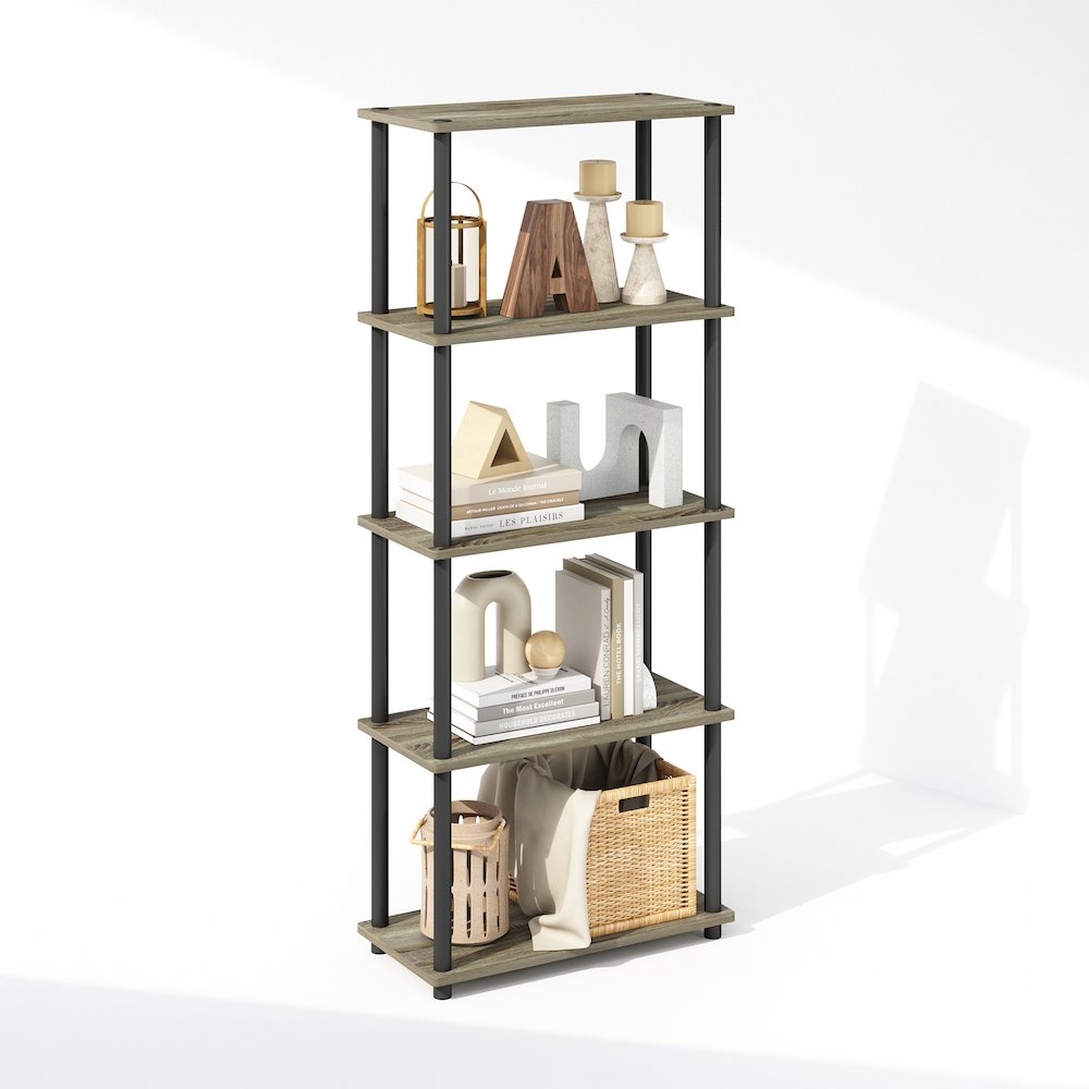 Turn-N-Tube 5-Tier Multipurpose Compact Display Rack, Shelving Unit, Bookcase. Picture 4