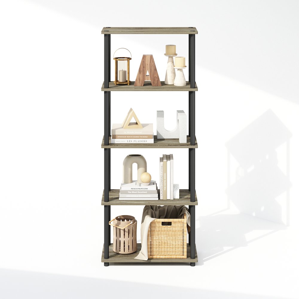 Turn-N-Tube 5-Tier Multipurpose Compact Display Rack, Shelving Unit, Bookcase. Picture 5
