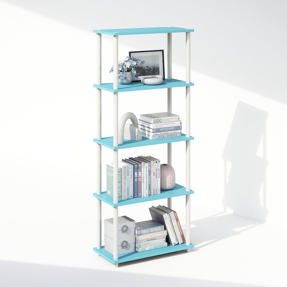 Turn-N-Tube 5-Tier Multipurpose Compact Display Rack, Shelving Unit, Bookcase. Picture 4