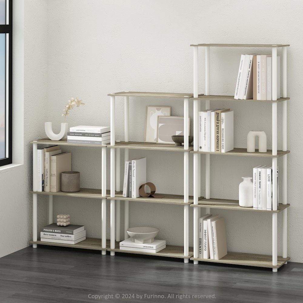 Turn-N-Tube 5-Tier Multipurpose Compact Display Rack, Shelving Unit, Bookcase. Picture 6