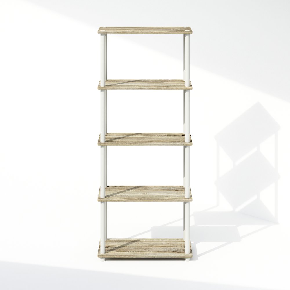 Turn-N-Tube 5-Tier Multipurpose Compact Display Rack, Shelving Unit, Bookcase. Picture 3