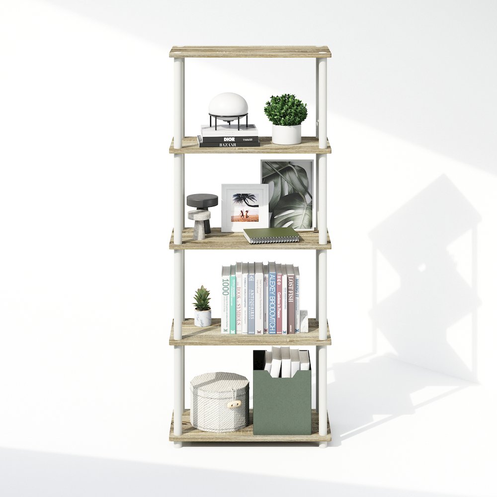 Turn-N-Tube 5-Tier Multipurpose Compact Display Rack, Shelving Unit, Bookcase. Picture 5