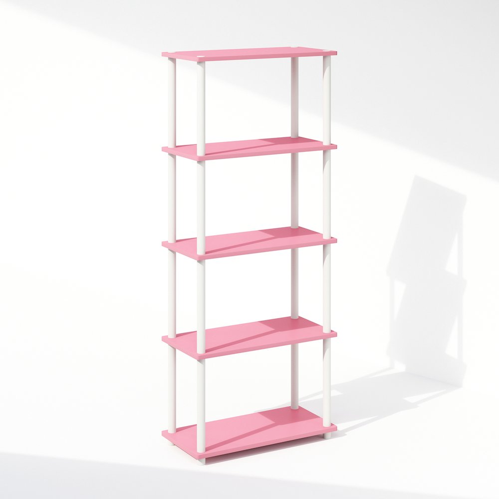 Turn-N-Tube 5-Tier Multipurpose Compact Display Rack, Shelving Unit, Bookcase. Picture 1