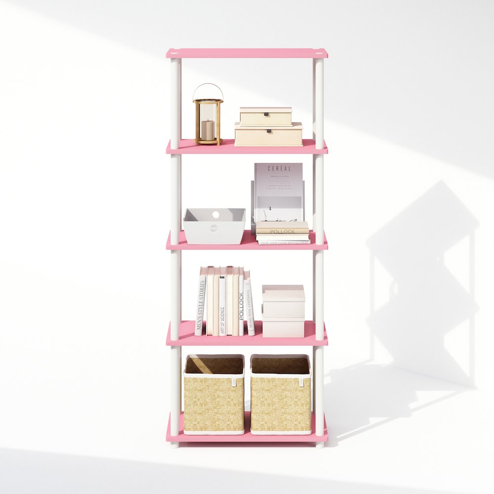Turn-N-Tube 5-Tier Multipurpose Compact Display Rack, Shelving Unit, Bookcase. Picture 5
