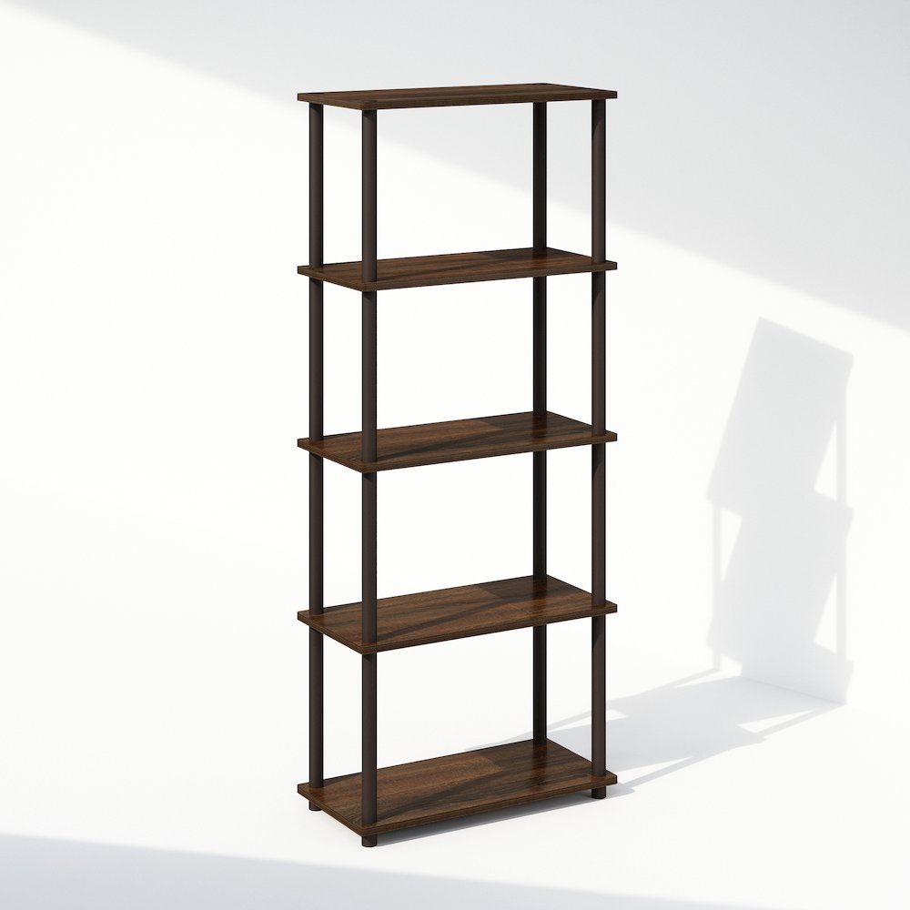 Turn-N-Tube 5-Tier Multipurpose Compact Display Rack, Shelving Unit, Bookcase. Picture 1