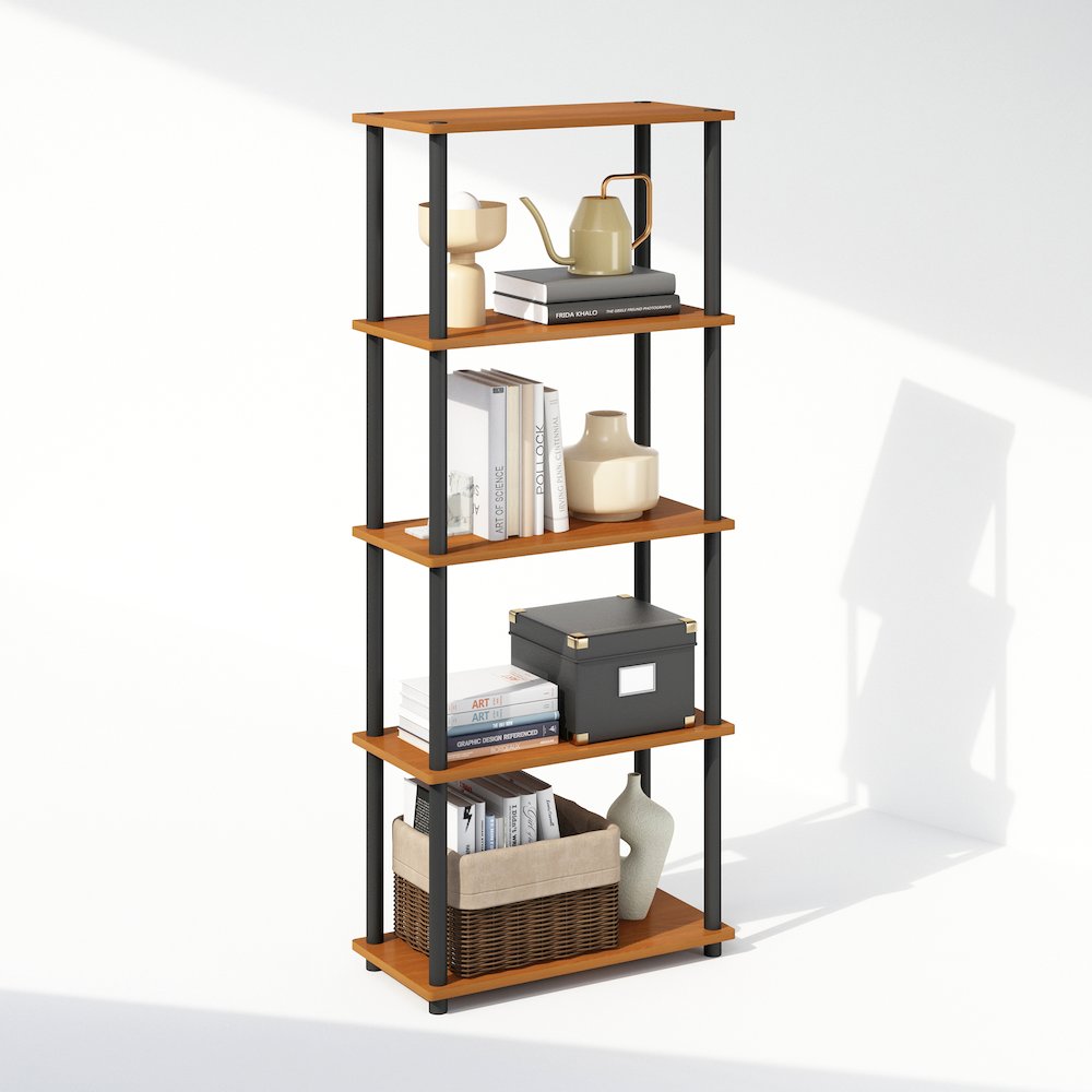 Turn-N-Tube 5-Tier Multipurpose Compact Display Rack, Shelving Unit, Bookcase. Picture 4