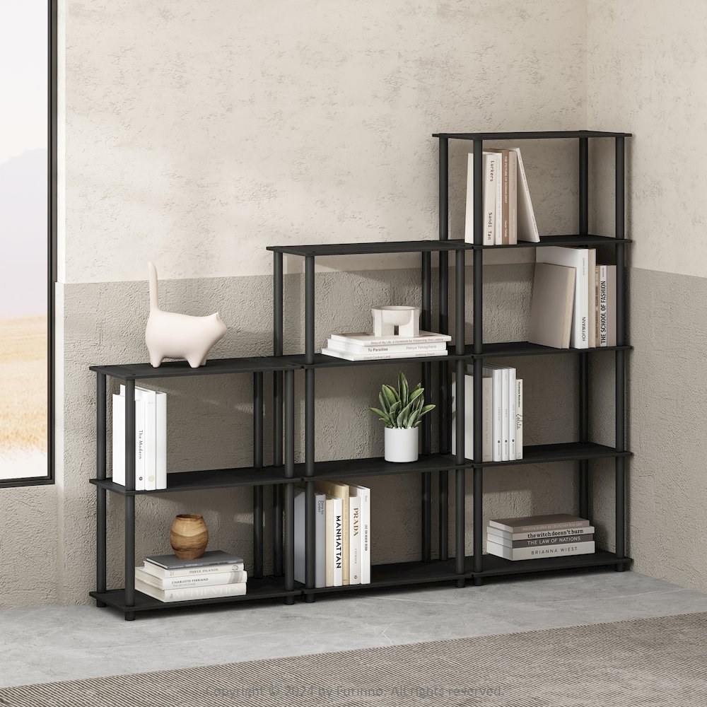 Turn-N-Tube 4-Tier Multipurpose Shelf Display Rack, Shelving Unit, Bookcase. Picture 6