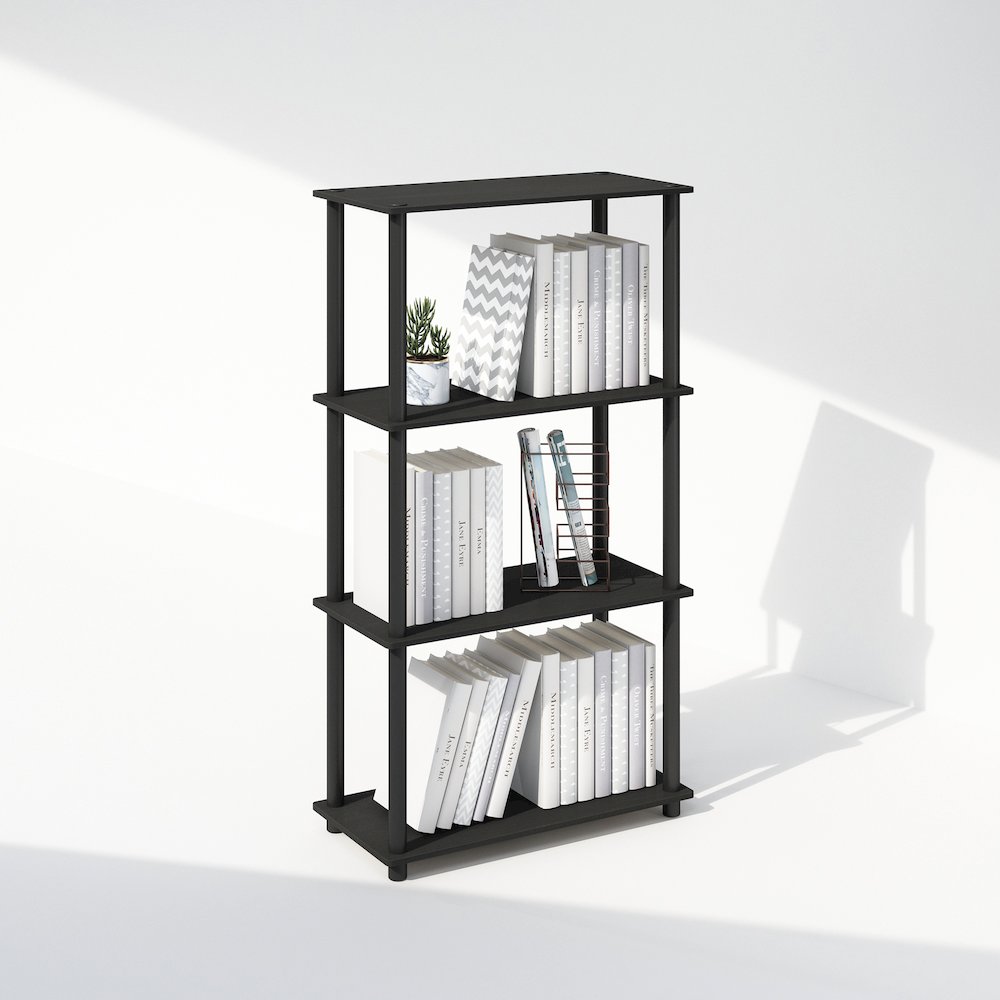 Turn-N-Tube 4-Tier Multipurpose Shelf Display Rack, Shelving Unit, Bookcase. Picture 4