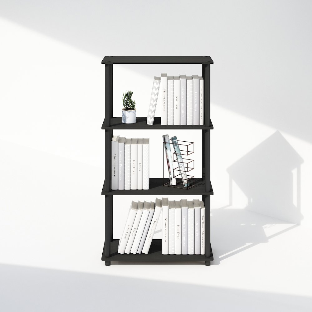 Turn-N-Tube 4-Tier Multipurpose Shelf Display Rack, Shelving Unit, Bookcase. Picture 5