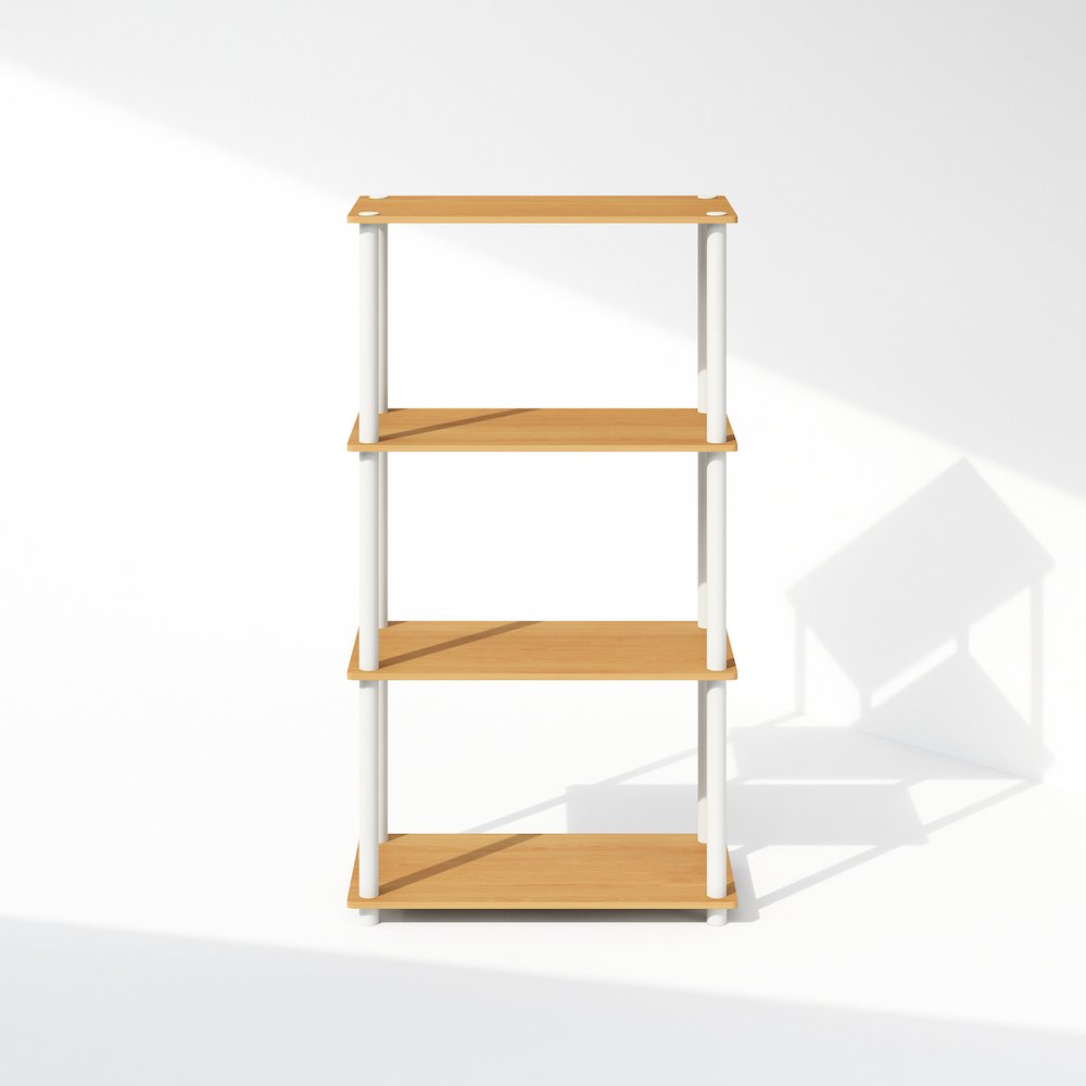 Turn-N-Tube 4-Tier Multipurpose Shelf Display Rack, Shelving Unit, Bookcase. Picture 3