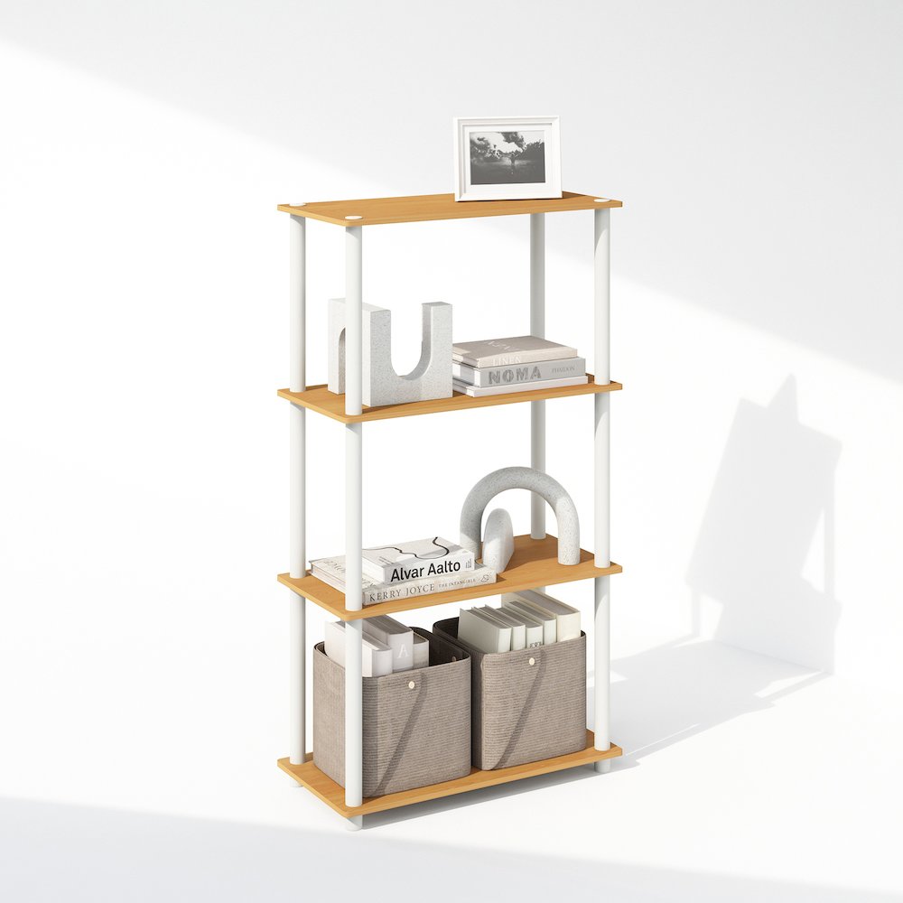 Turn-N-Tube 4-Tier Multipurpose Shelf Display Rack, Shelving Unit, Bookcase. Picture 4