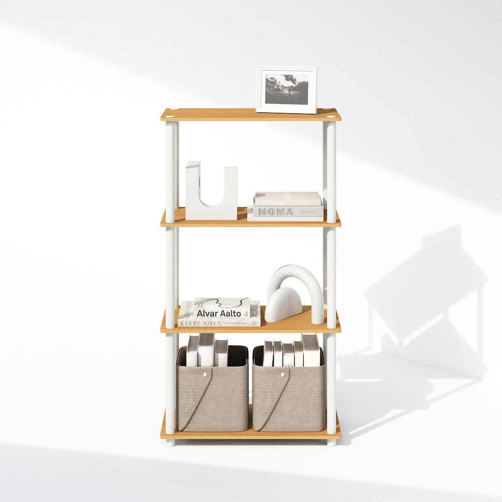 Turn-N-Tube 4-Tier Multipurpose Shelf Display Rack, Shelving Unit, Bookcase. Picture 5