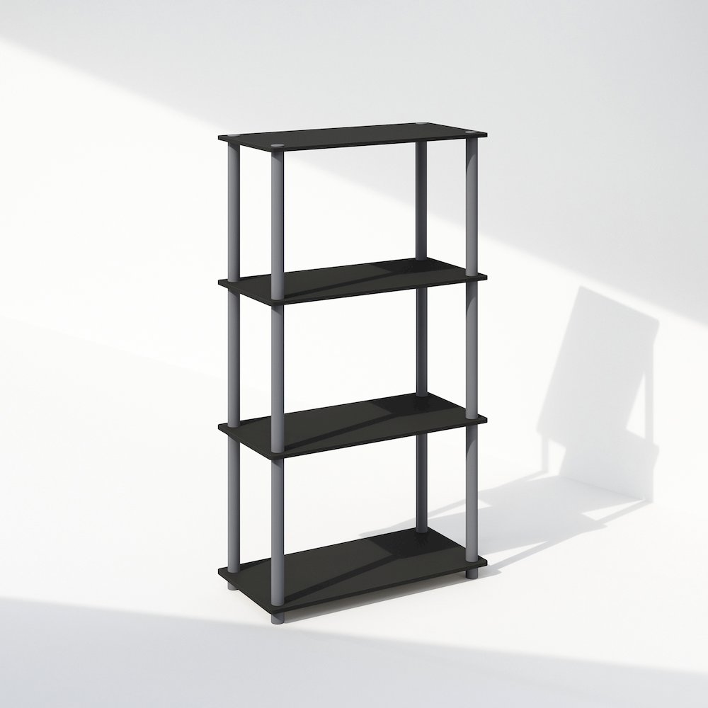 Turn-N-Tube 4-Tier Multipurpose Shelf Display Rack, Shelving Unit, Bookcase. Picture 1