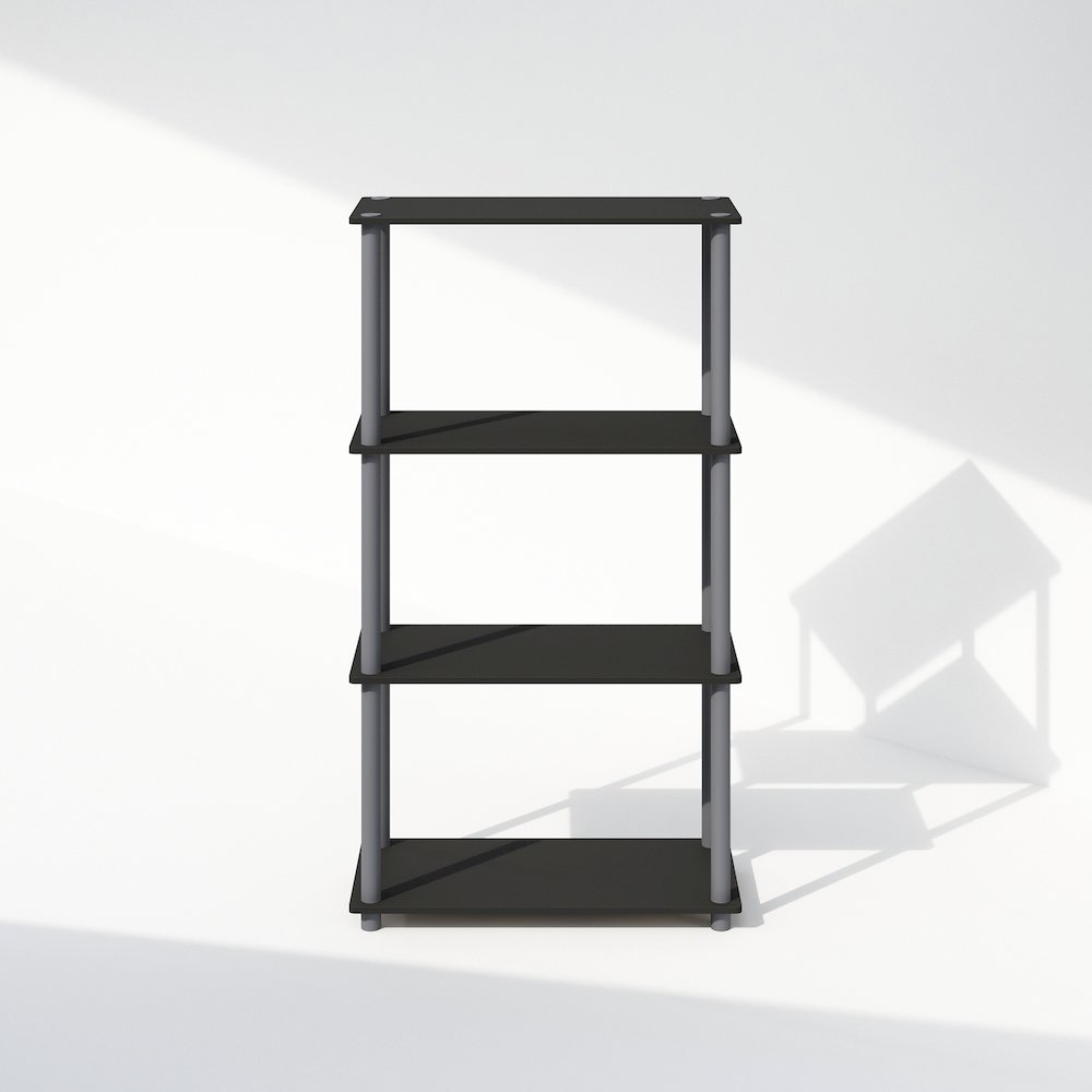 Turn-N-Tube 4-Tier Multipurpose Shelf Display Rack, Shelving Unit, Bookcase. Picture 3