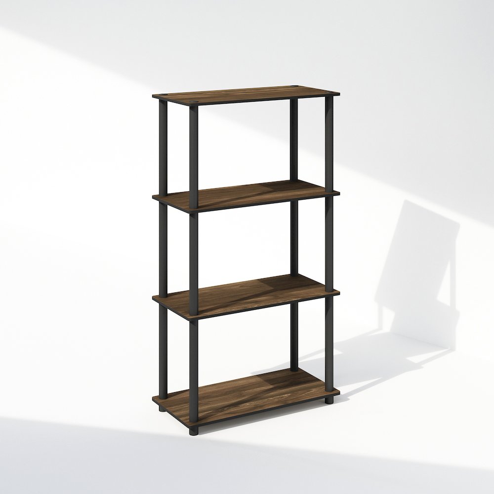 Turn-N-Tube 4-Tier Multipurpose Shelf Display Rack, Shelving Unit, Bookcase. Picture 1