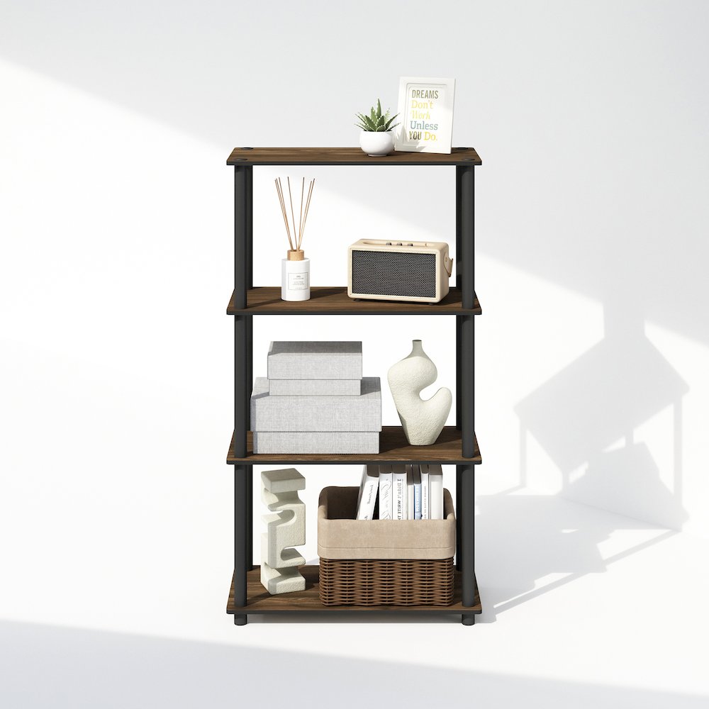 Turn-N-Tube 4-Tier Multipurpose Shelf Display Rack, Shelving Unit, Bookcase. Picture 5
