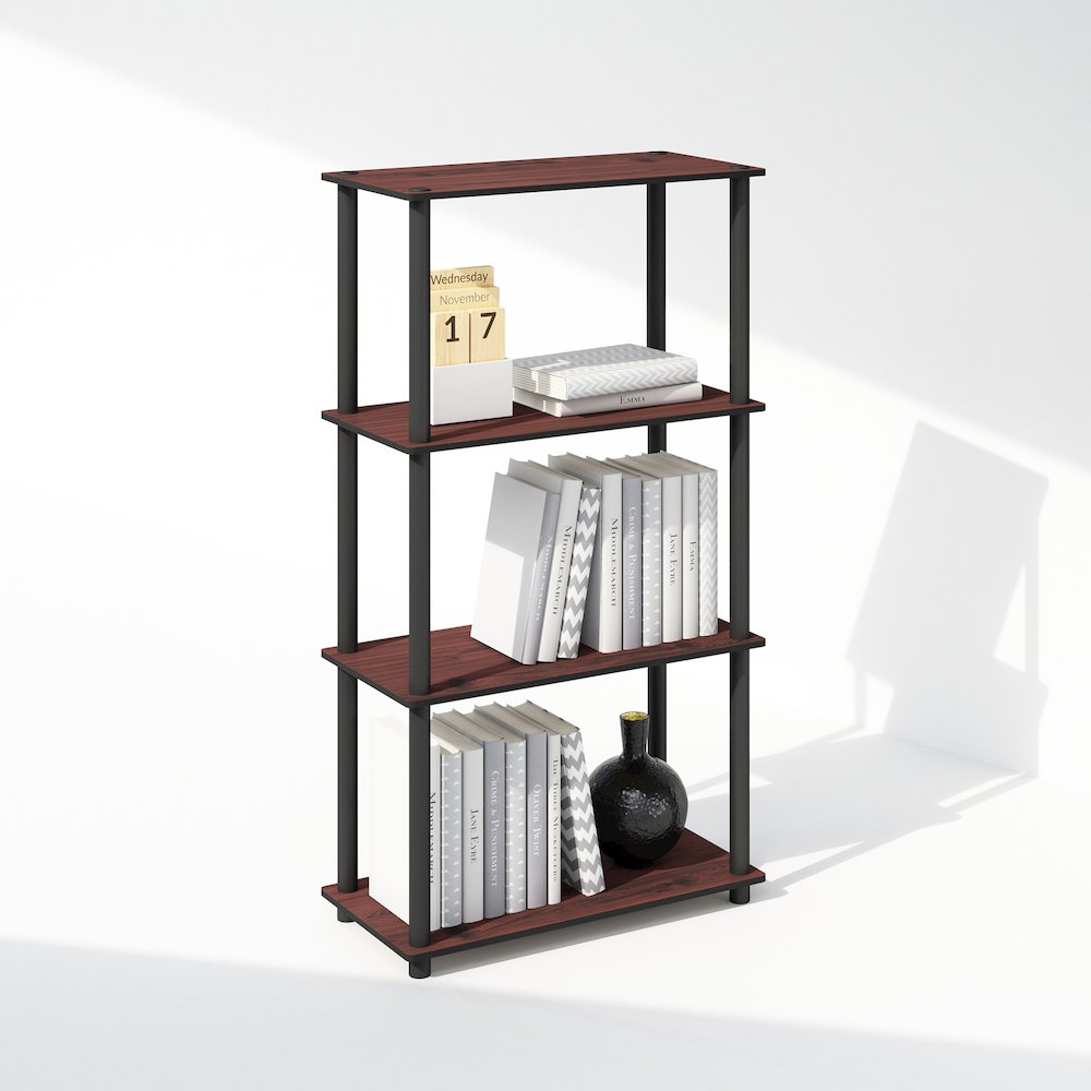 Turn-N-Tube 4-Tier Multipurpose Shelf Display Rack, Shelving Unit, Bookcase. Picture 4