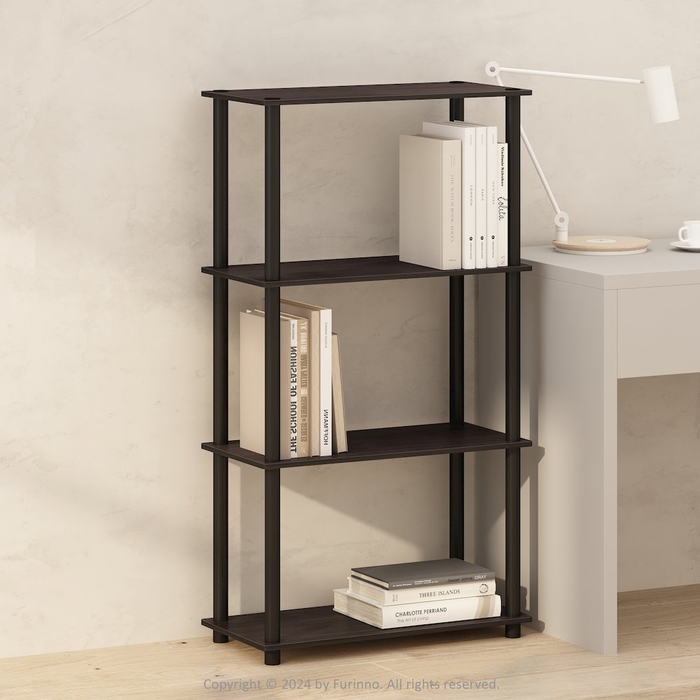 Turn-N-Tube 4-Tier Multipurpose Shelf Display Rack, Shelving Unit, Bookcase. Picture 6