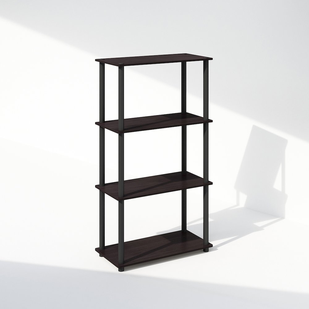 Turn-N-Tube 4-Tier Multipurpose Shelf Display Rack, Shelving Unit, Bookcase. Picture 1