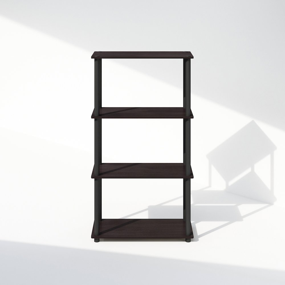 Turn-N-Tube 4-Tier Multipurpose Shelf Display Rack, Shelving Unit, Bookcase. Picture 3