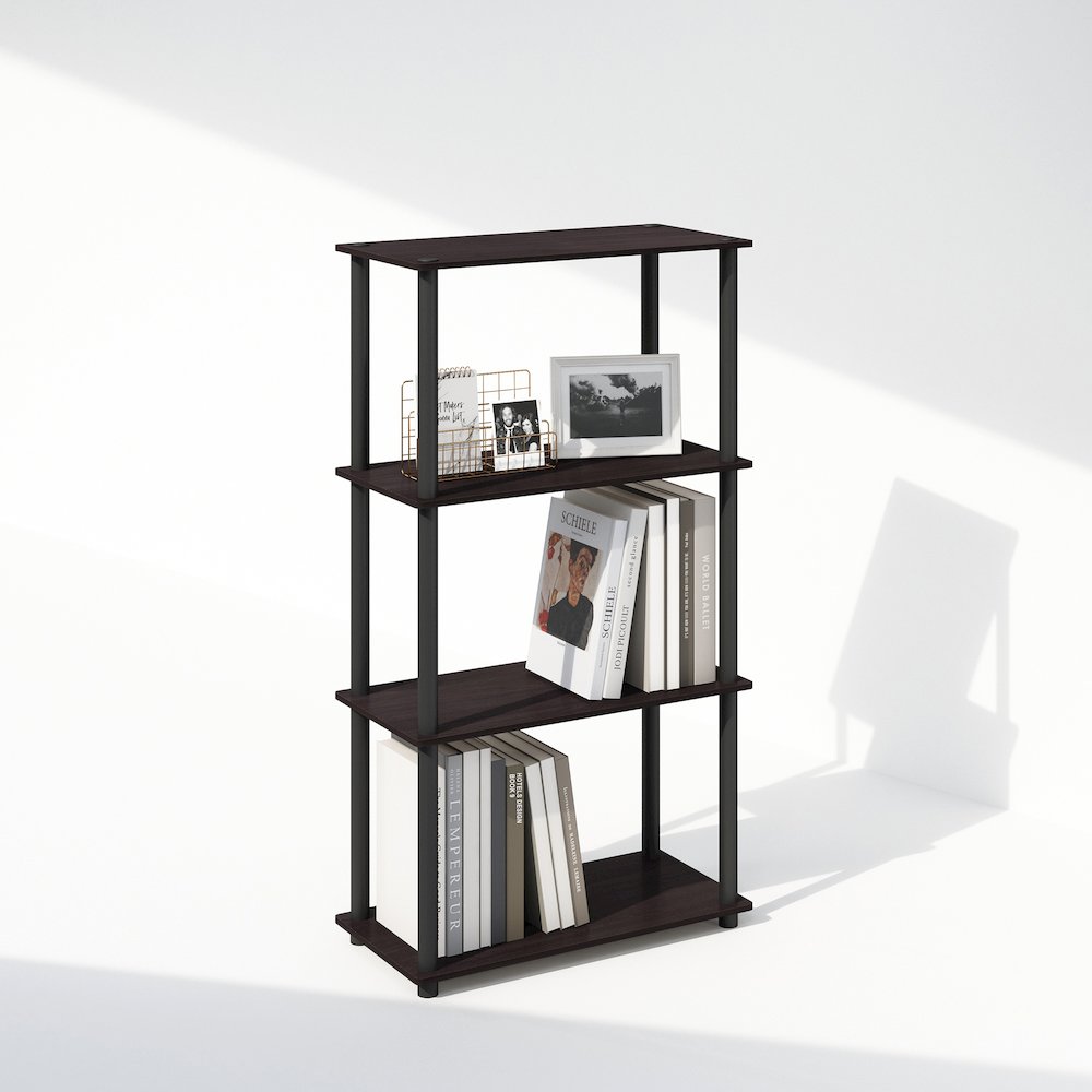 Turn-N-Tube 4-Tier Multipurpose Shelf Display Rack, Shelving Unit, Bookcase. Picture 4