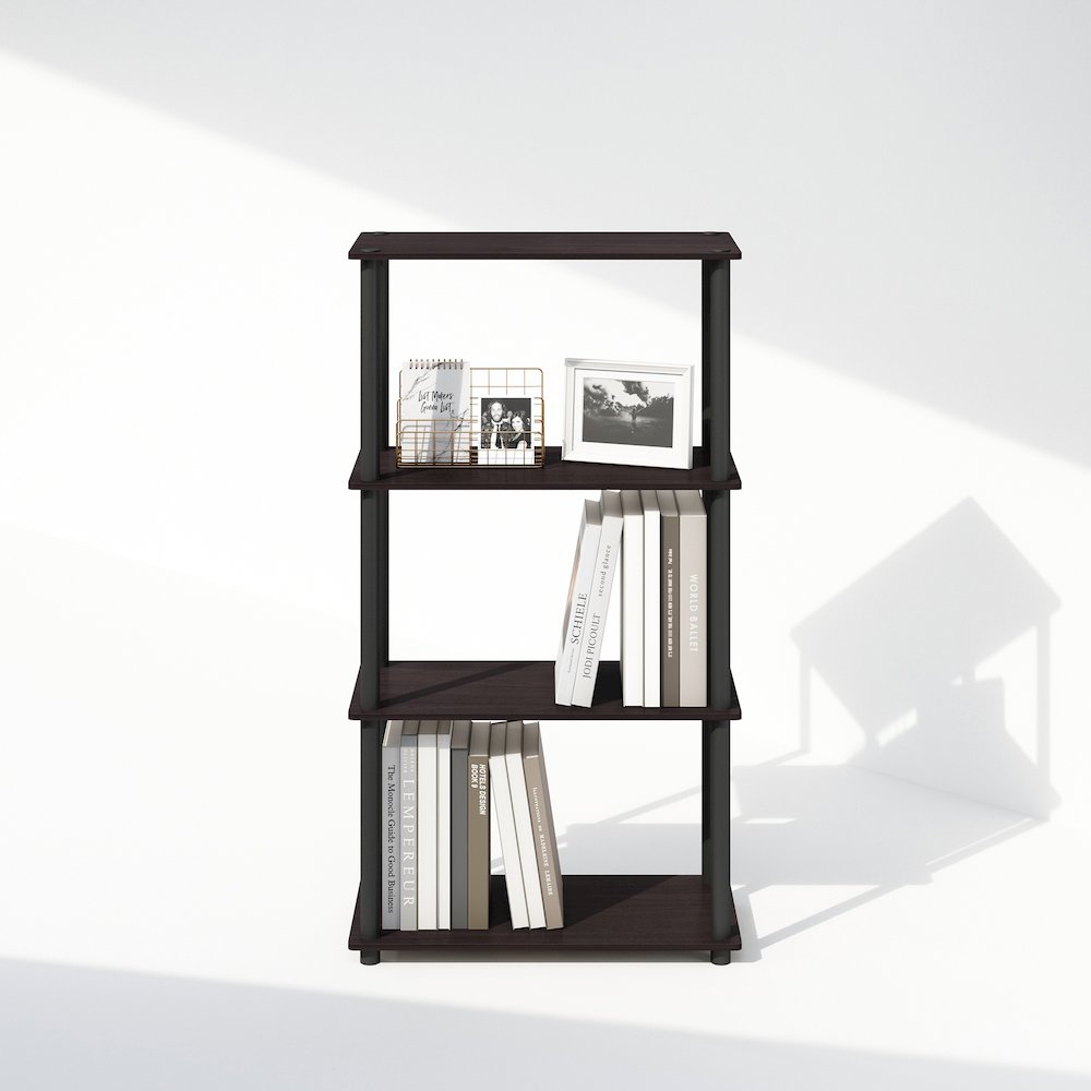 Turn-N-Tube 4-Tier Multipurpose Shelf Display Rack, Shelving Unit, Bookcase. Picture 5