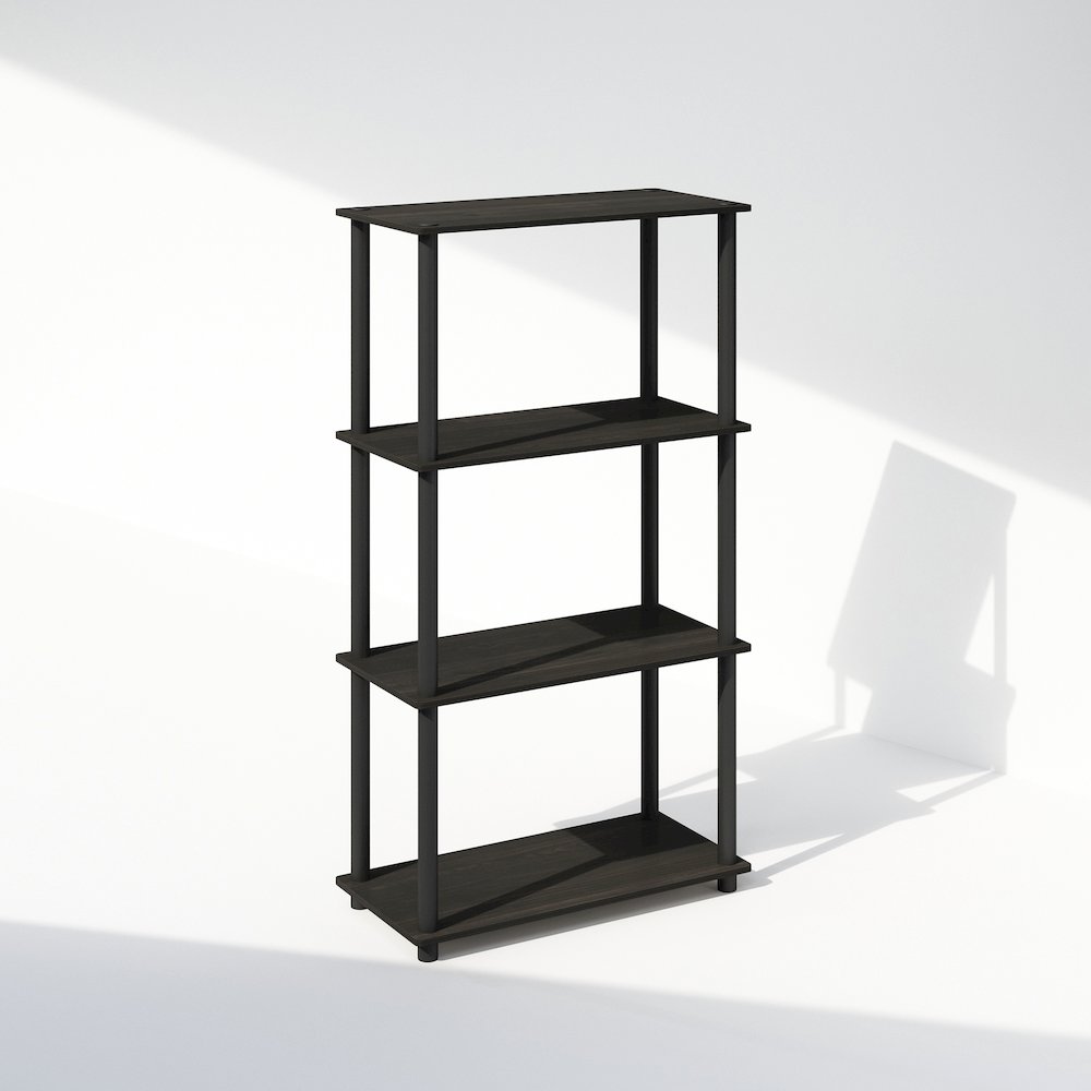Turn-N-Tube 4-Tier Multipurpose Shelf Display Rack, Shelving Unit, Bookcase. Picture 1