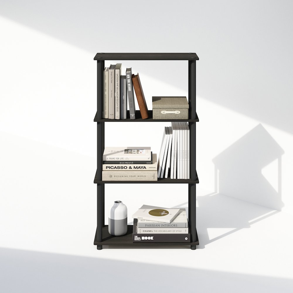 Turn-N-Tube 4-Tier Multipurpose Shelf Display Rack, Shelving Unit, Bookcase. Picture 5