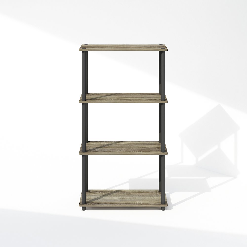 Turn-N-Tube 4-Tier Multipurpose Shelf Display Rack, Shelving Unit, Bookcase. Picture 3