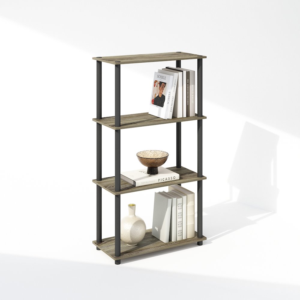 Turn-N-Tube 4-Tier Multipurpose Shelf Display Rack, Shelving Unit, Bookcase. Picture 4