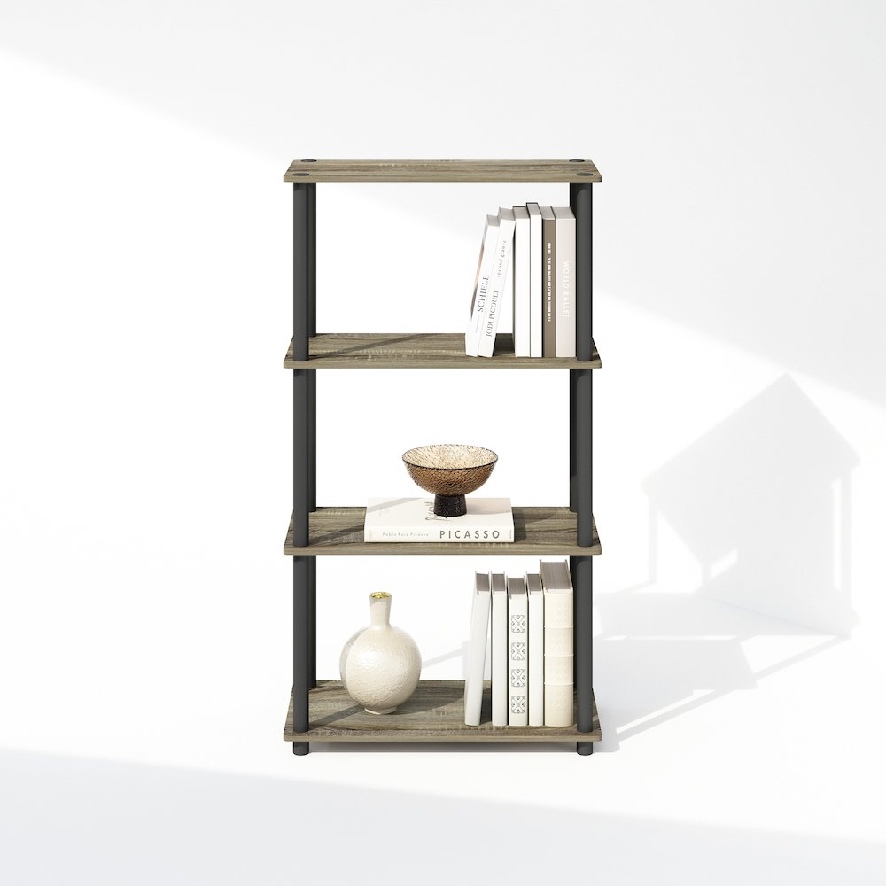 Turn-N-Tube 4-Tier Multipurpose Shelf Display Rack, Shelving Unit, Bookcase. Picture 5