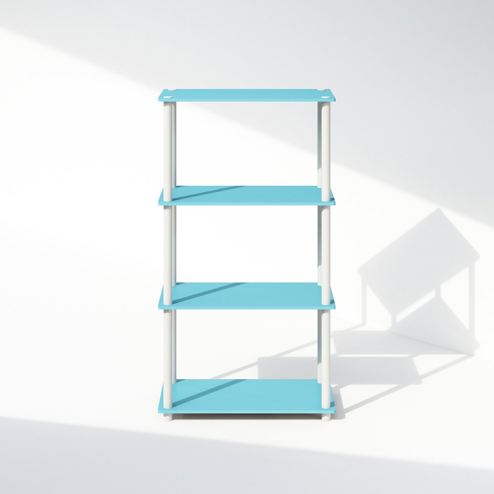 Turn-N-Tube 4-Tier Multipurpose Shelf Display Rack, Shelving Unit, Bookcase. Picture 3