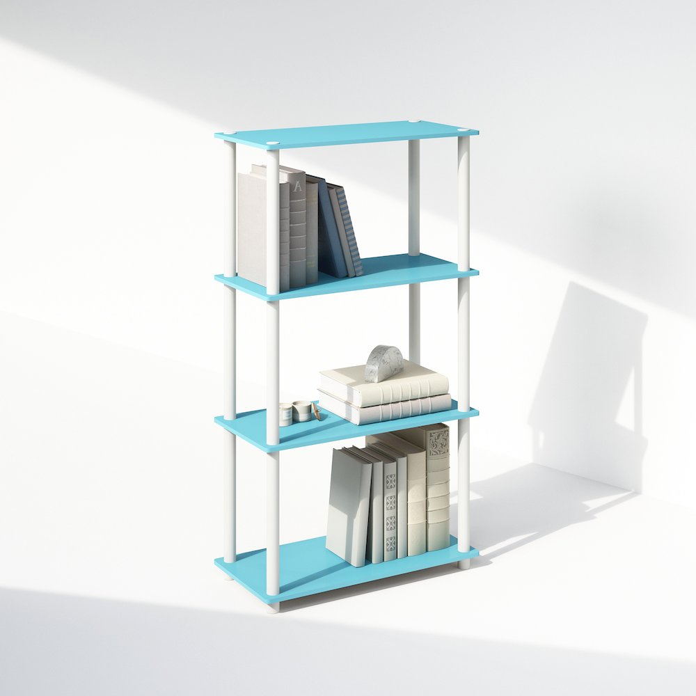 Turn-N-Tube 4-Tier Multipurpose Shelf Display Rack, Shelving Unit, Bookcase. Picture 4