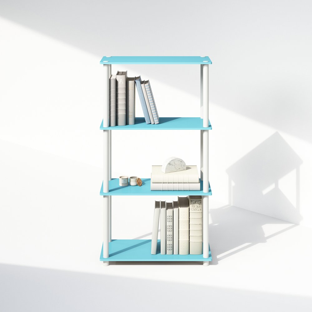 Turn-N-Tube 4-Tier Multipurpose Shelf Display Rack, Shelving Unit, Bookcase. Picture 5