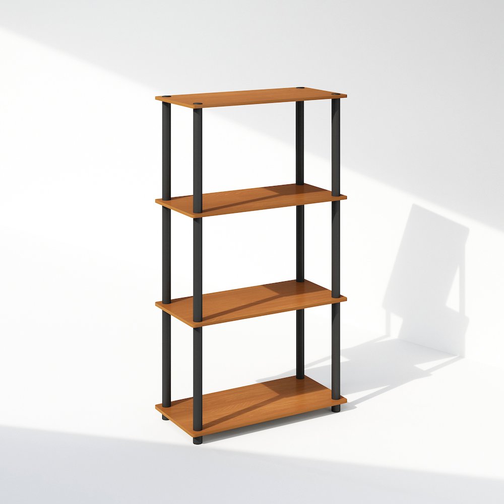 Turn-N-Tube 4-Tier Multipurpose Shelf Display Rack, Shelving Unit, Bookcase. Picture 1