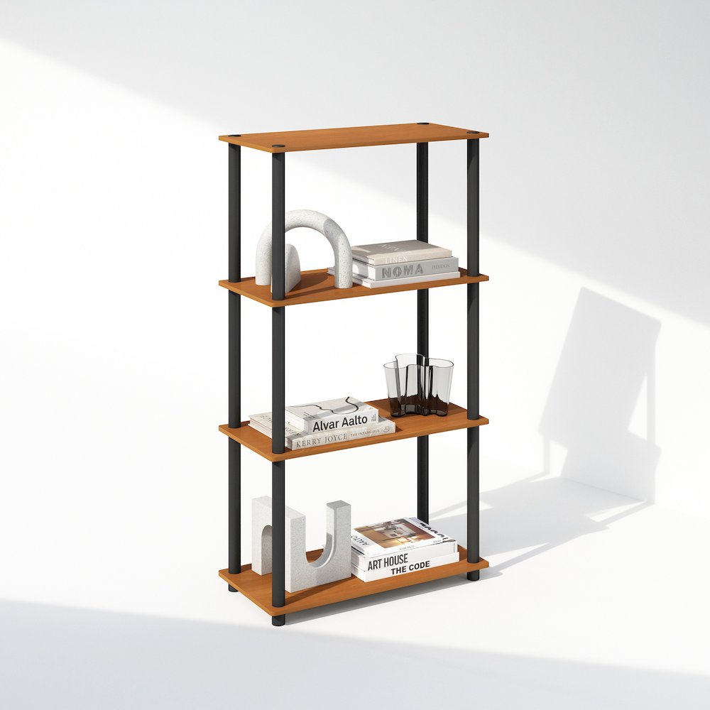 Turn-N-Tube 4-Tier Multipurpose Shelf Display Rack, Shelving Unit, Bookcase. Picture 4