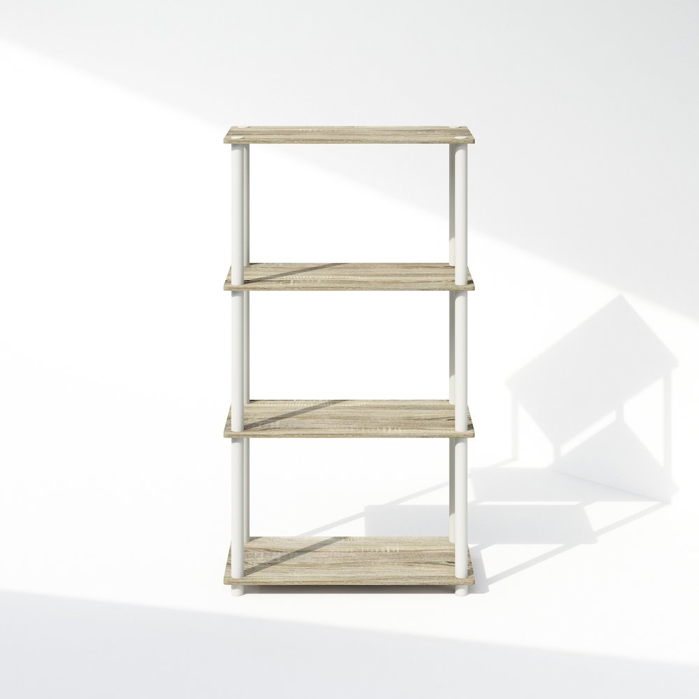Turn-N-Tube 4-Tier Multipurpose Shelf Display Rack, Shelving Unit, Bookcase. Picture 3