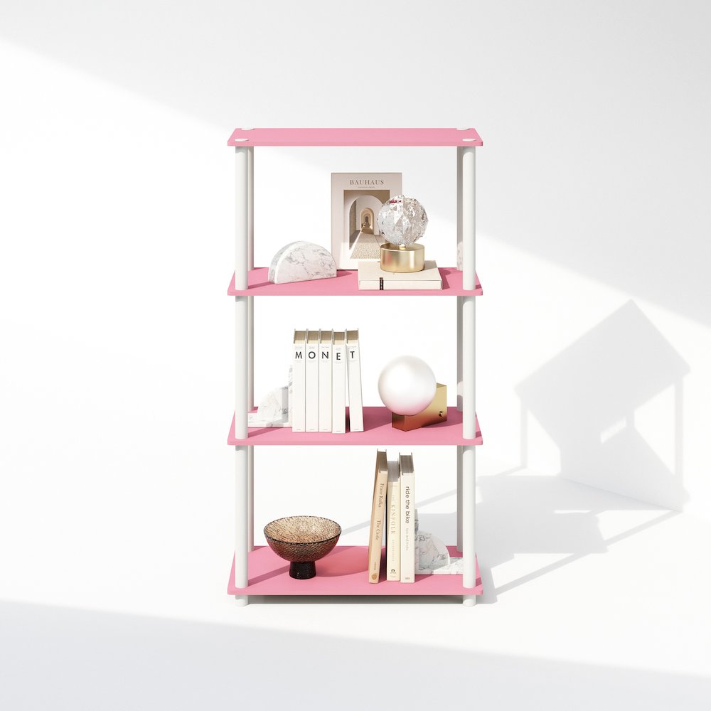 Turn-N-Tube 4-Tier Multipurpose Shelf Display Rack, Shelving Unit, Bookcase. Picture 5