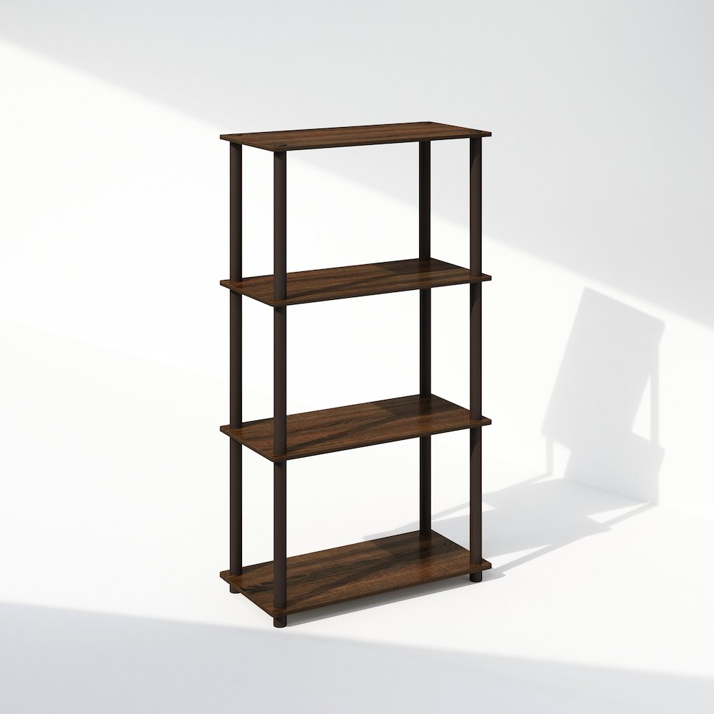 Turn-N-Tube 4-Tier Multipurpose Shelf Display Rack, Shelving Unit, Bookcase. Picture 1